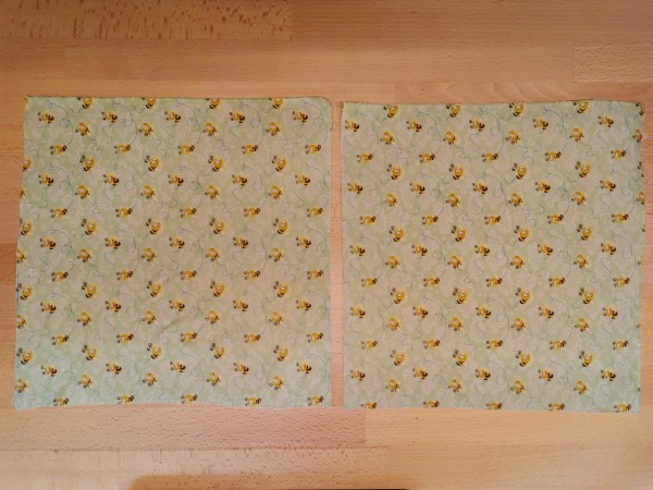 Bienenwachstücher: 2x quadratisch 30*30 cm